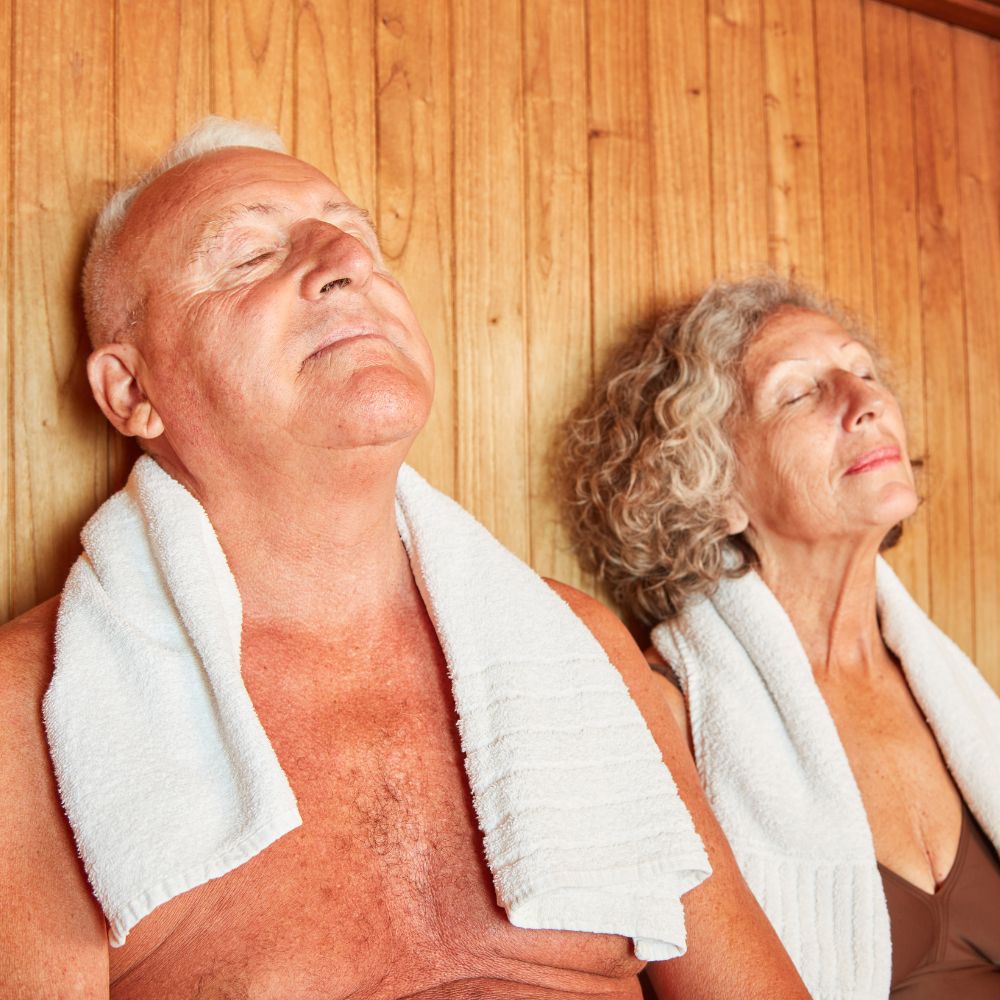 Pain relief and antiaging effects of our sauna